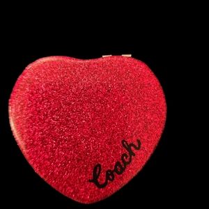 Coach Red Heart Double Sided Mirror!